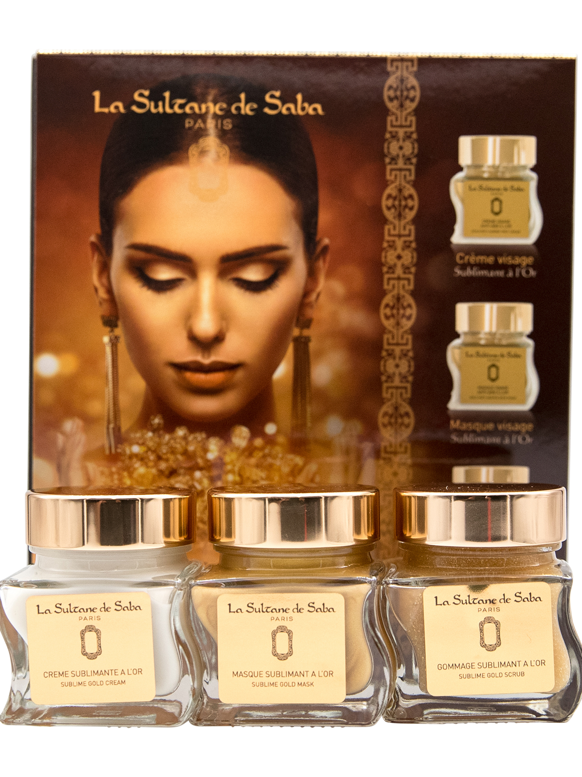 Face Gift Set - Gold - Cedarwood Patchouli Fragrance