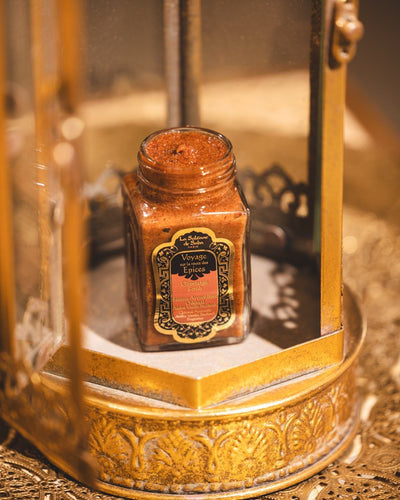 Body Scrub 100 g - Oriental Ayurvedic Amber Vanilla Patchouli Fragrance