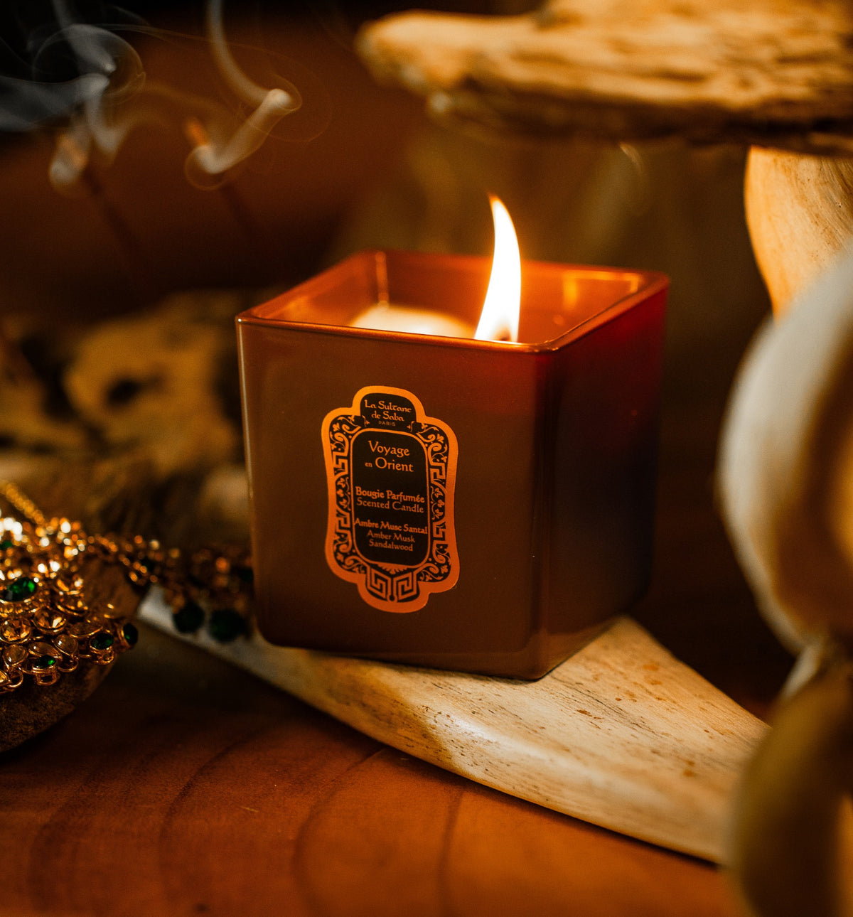Scented Candle 200g | Amber Musk Sandalwood