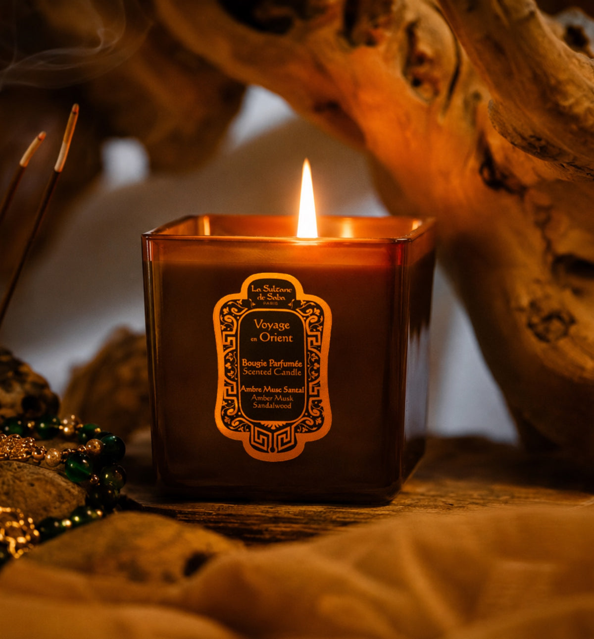 Ambiance Candle 400g | Amber Musk Sandalwood