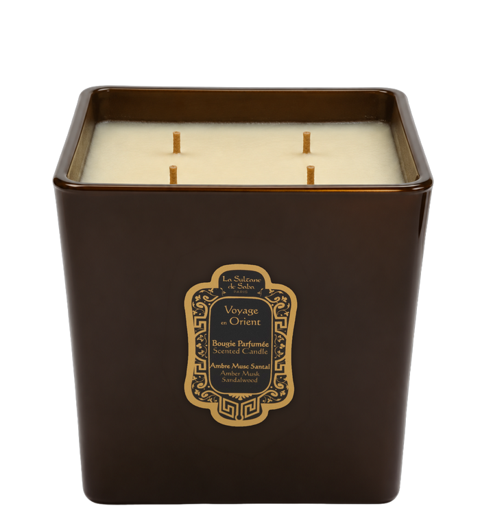 Bougie d’Ambiance 800g | Ambre Musc Santal