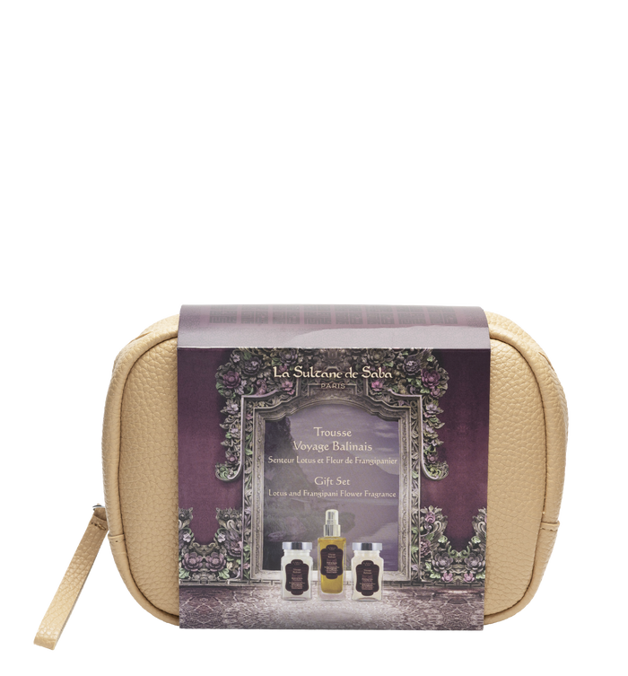 Trousse de Voyage | Lotus & Fleur de Frangipanier