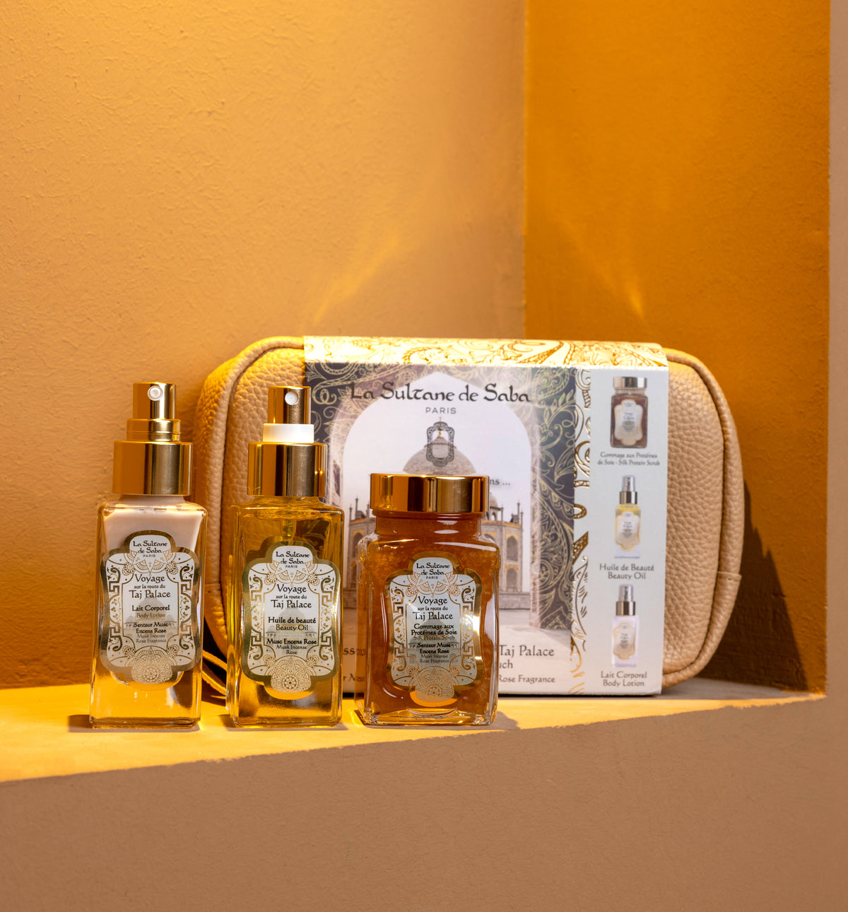 Coffret cadeau pour le corps - Fragrance Rose Encens Musc