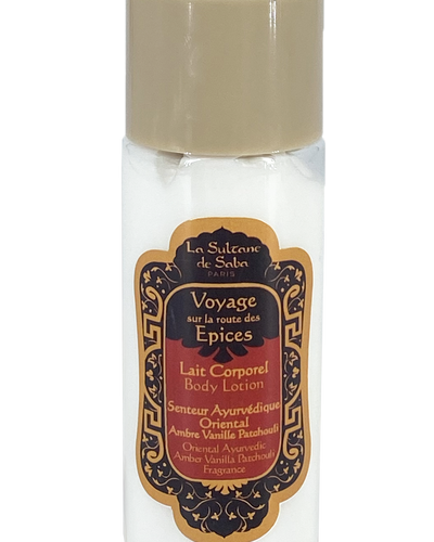 Lait Corporel 50 ml - Senteur Ayurvédique Oriental Ambre Vanille Patchouli