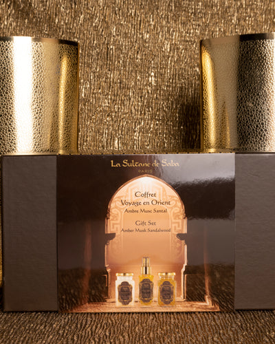 Body Gift Set - Amber Musk Sandalwood Fragrance