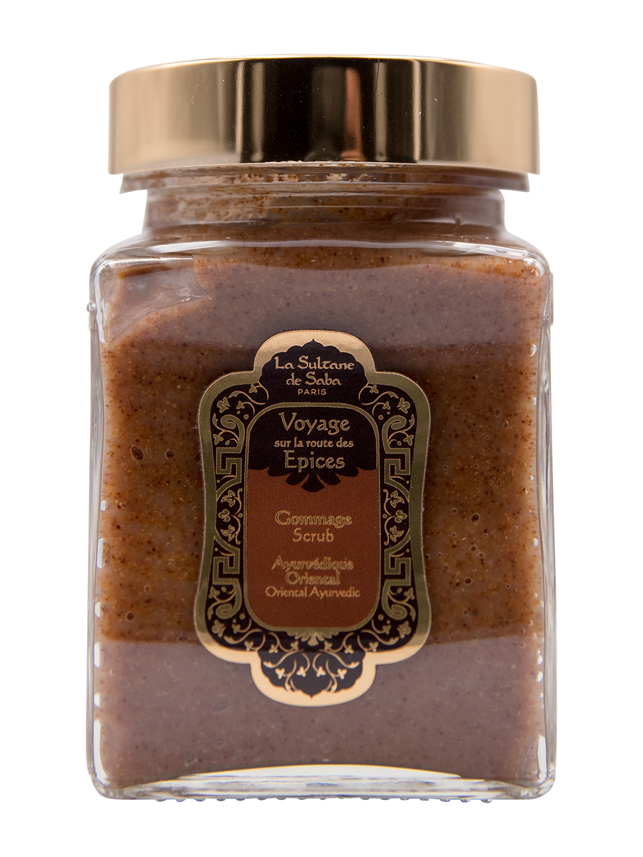 Body Scrub - Oriental Ayurvedic Amber Vanilla Patchouli Fragrance