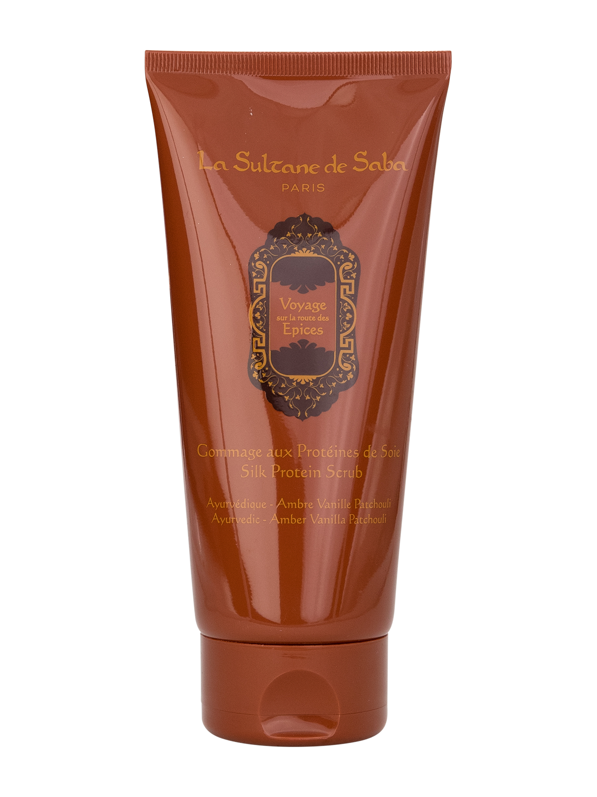 Silk Protein Scrub - Oriental Ayurvedic Amber Vanilla Patchouli Fragrance