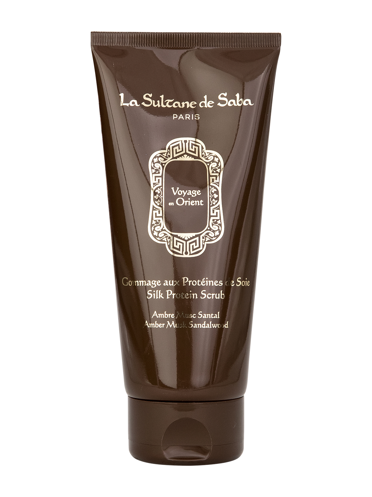 Silk Protein Scrub - Amber Musk Sandalwood Fragrance