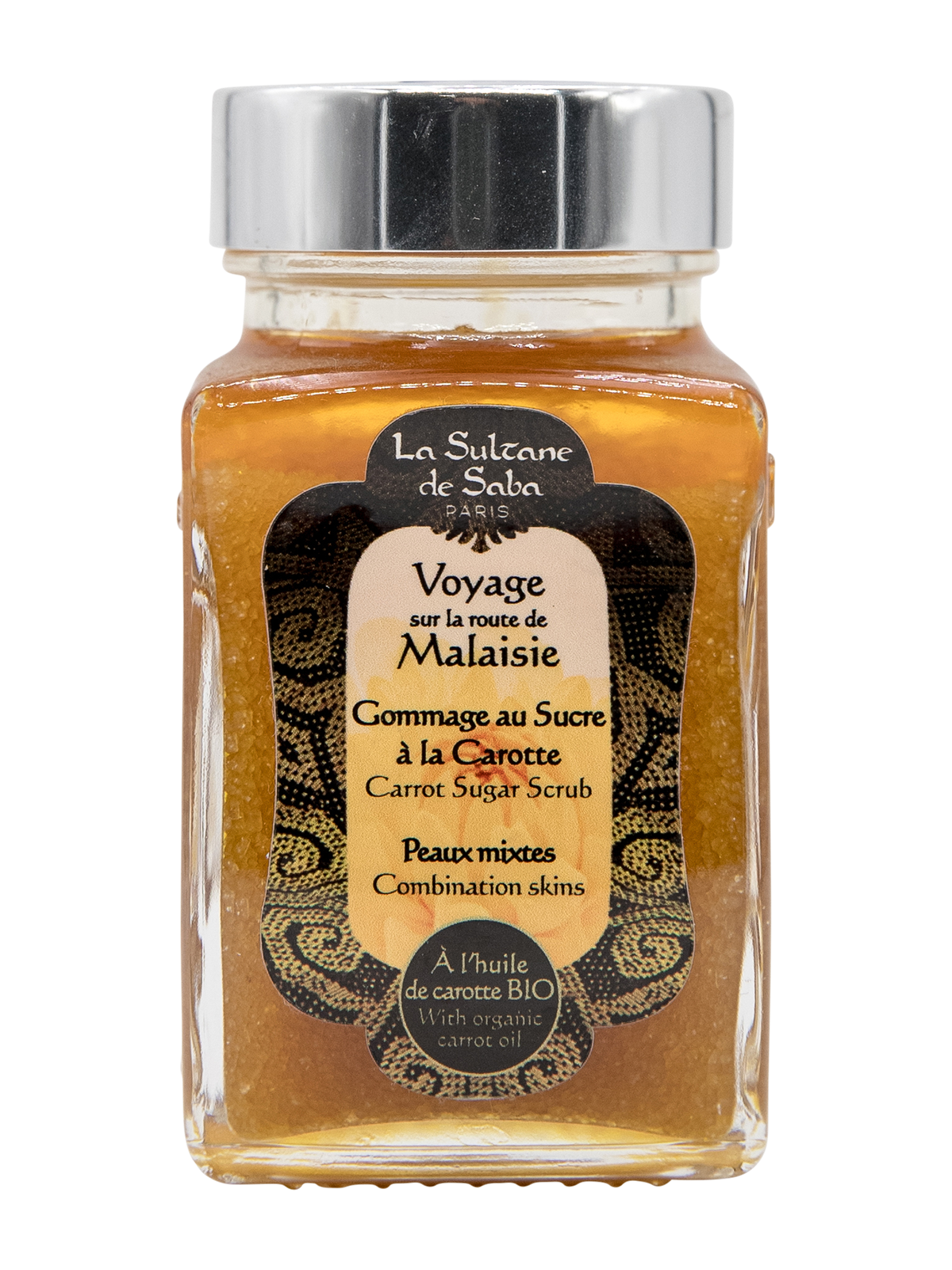 Carrot Sugar Scrub - Jasmine and Tropicale Flowers Fragrance