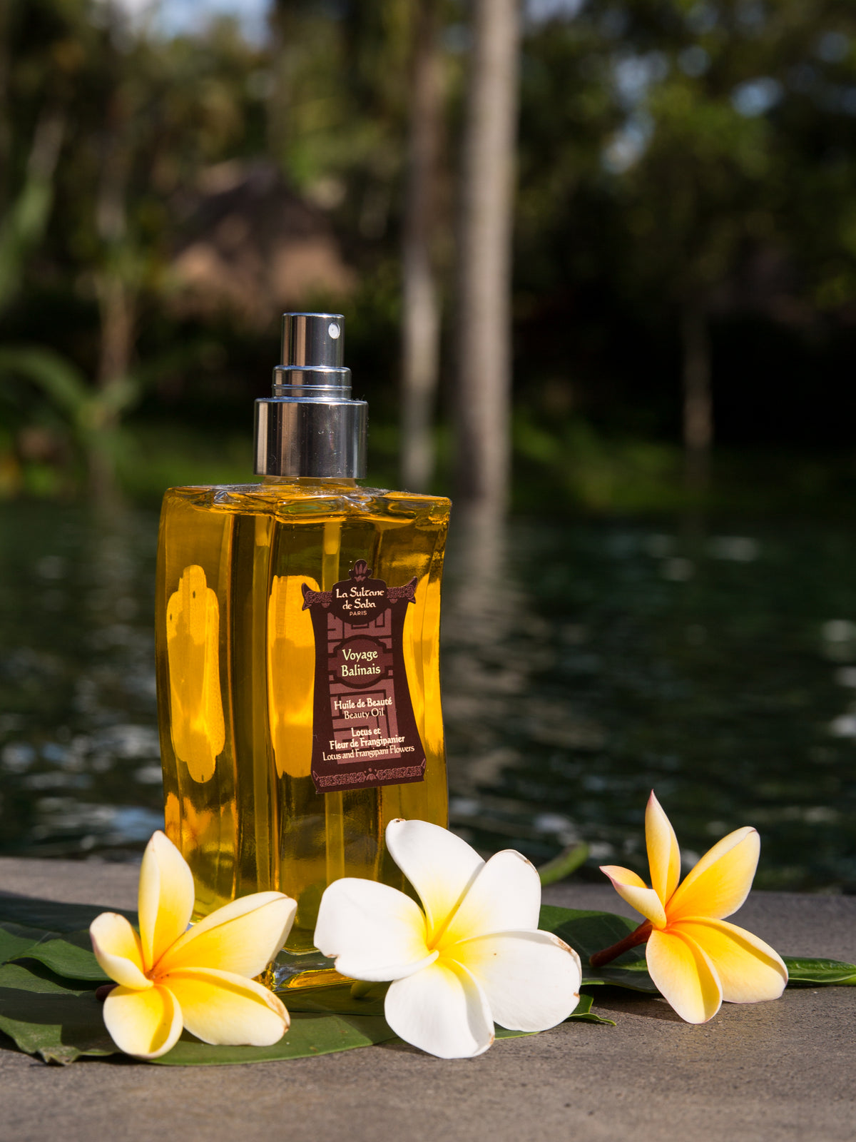 Beauty Oil 200 ml - Lotus and Frangipani Flower Fragrance