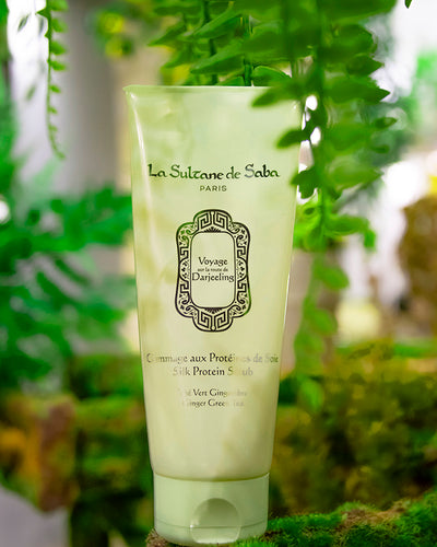 Silk Protein Scrub - Ginger Green Tea Fragrance