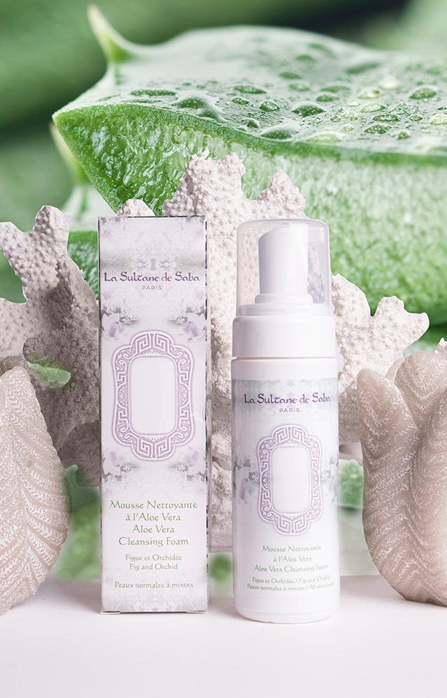 Aloe Vera Cleansing Foam - Fig and Orchid Fragrance