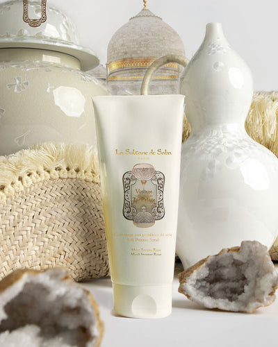 Silk Protein Scrub - Musk Incense Rose Fragrance