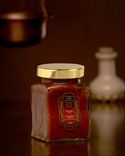 Body Scrub - Oriental Ayurvedic Amber Vanilla Patchouli Fragrance