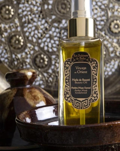 Beauty Oil 200ml - Amber Musk Sandalwood Fragrance